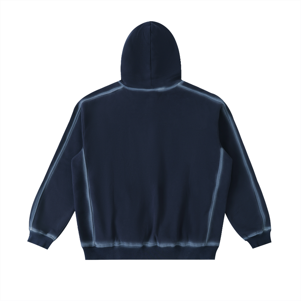 "DEEPDIVE" Sunfaded Edge Fleece Hoodie