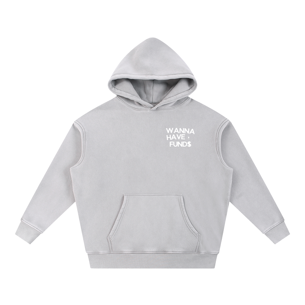 "NYC" Snow Wash Fleece Hoodie