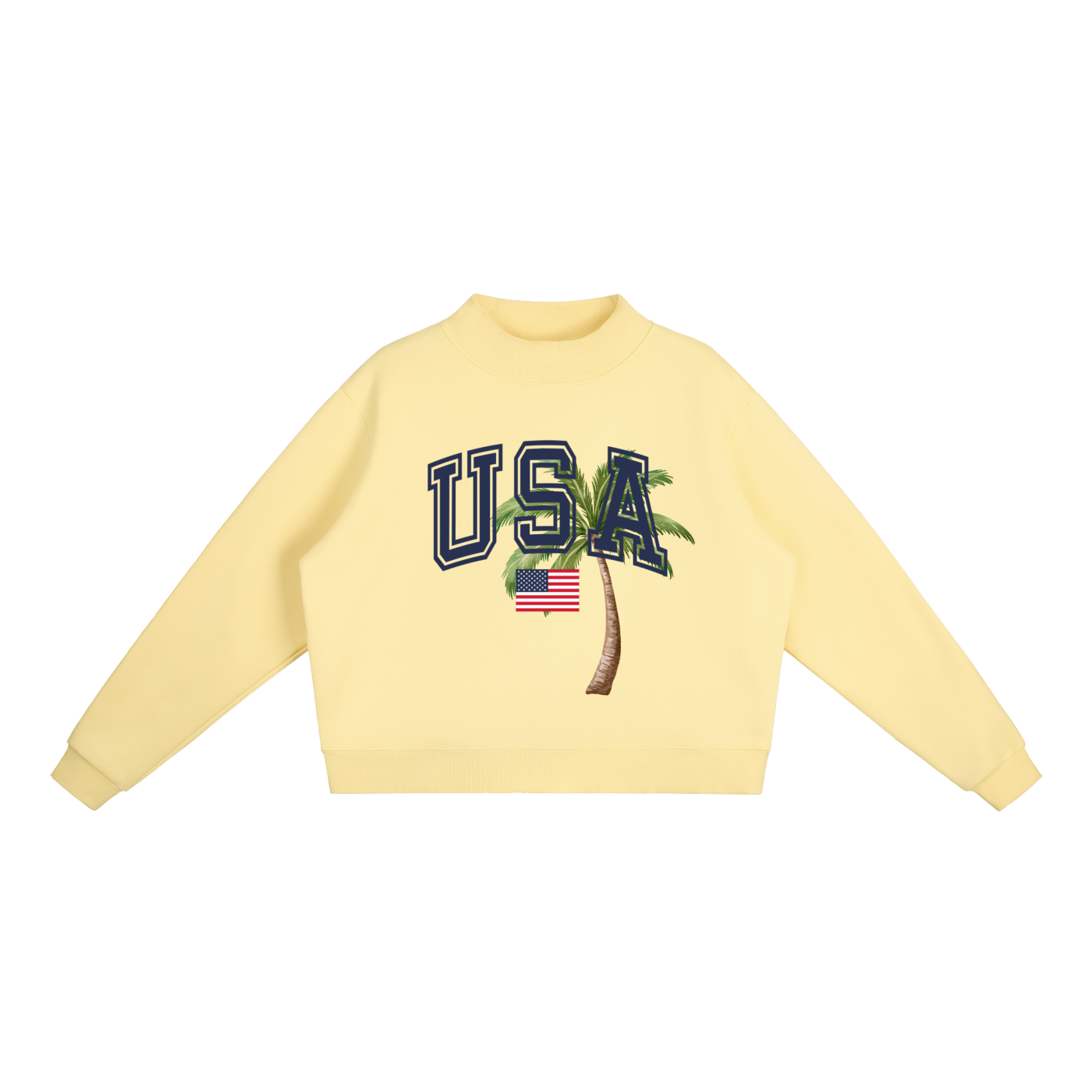 "USA" Mock-Neck