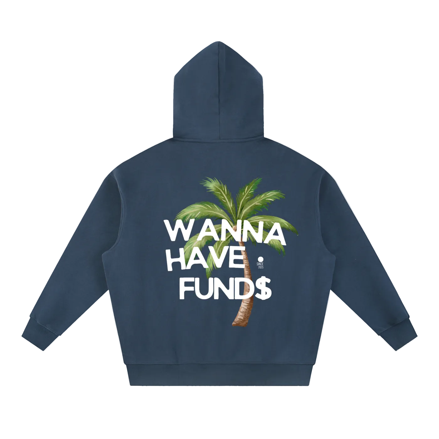 "PALMS" Essential Oversized Boxy Fit Fleece Hoodie