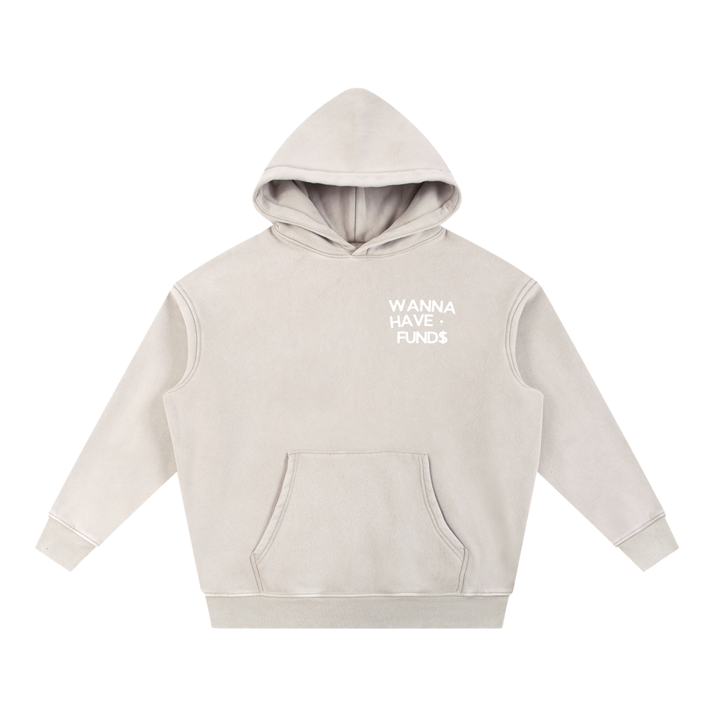 "NYC" Snow Wash Fleece Hoodie