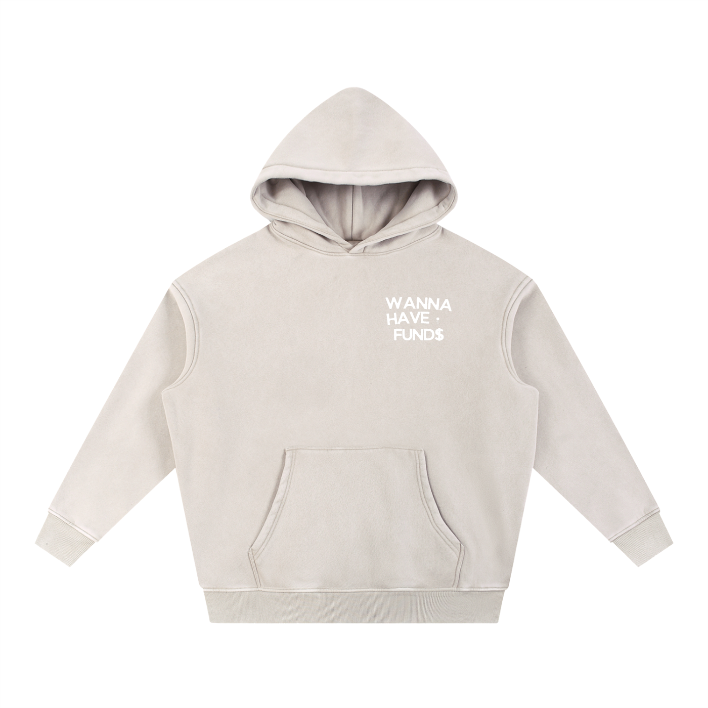 "NYC" Snow Wash Fleece Hoodie