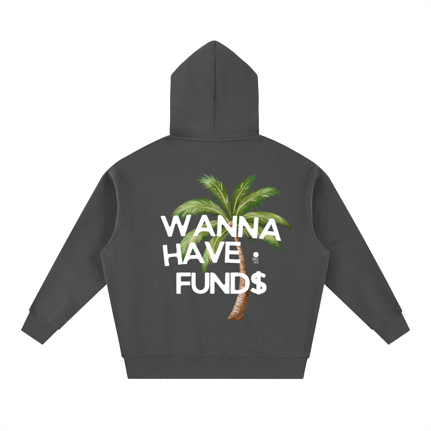 "PALMS" Essential Oversized Boxy Fit Fleece Hoodie